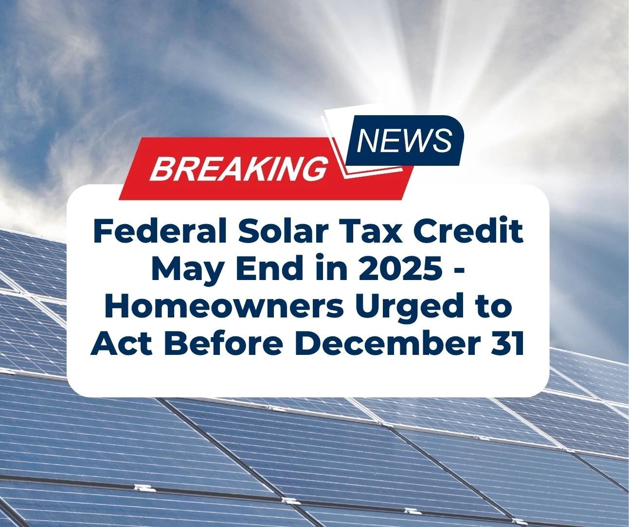 Federal solar tax credit policy document