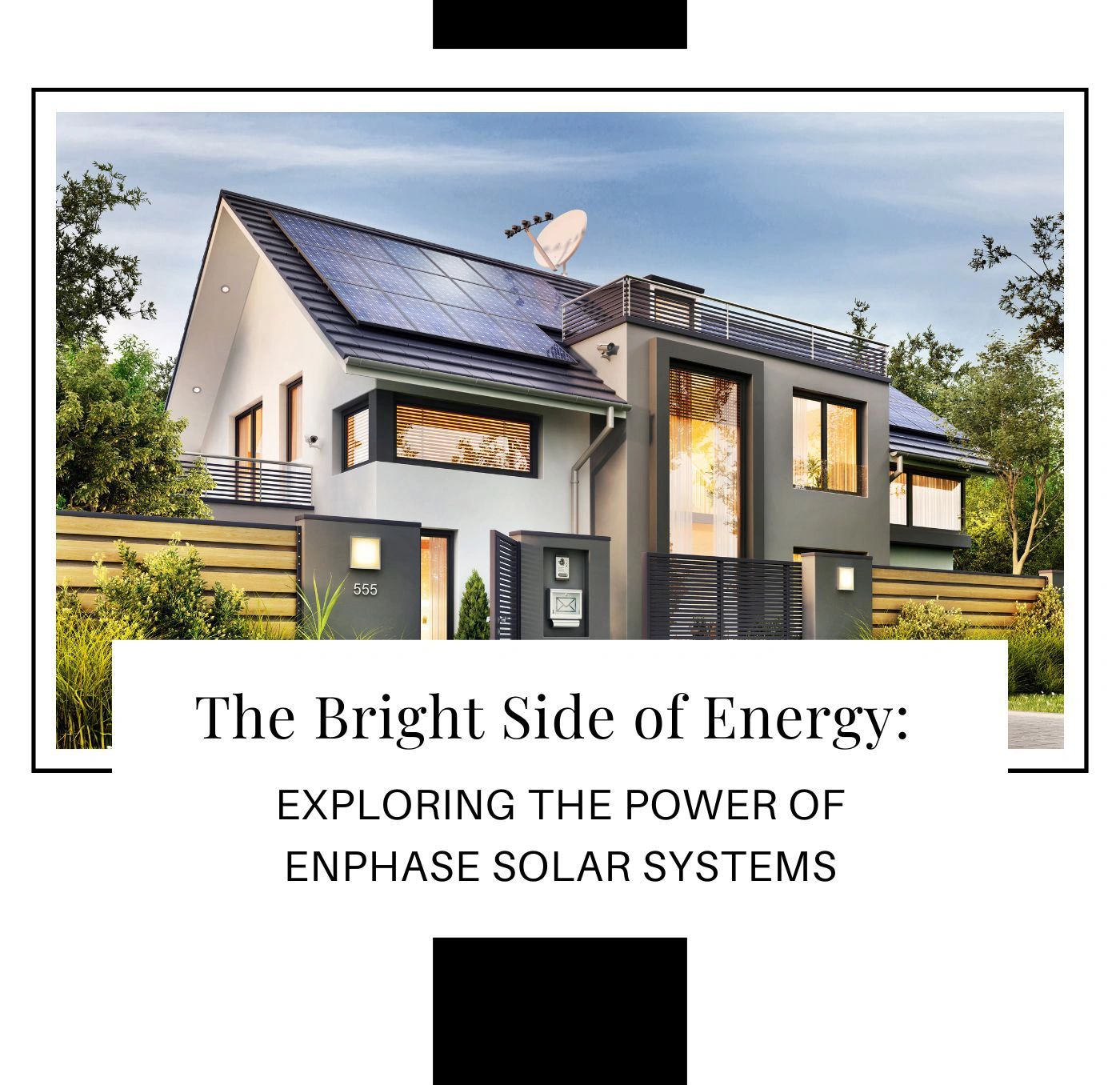 Enphase microinverter solar system components